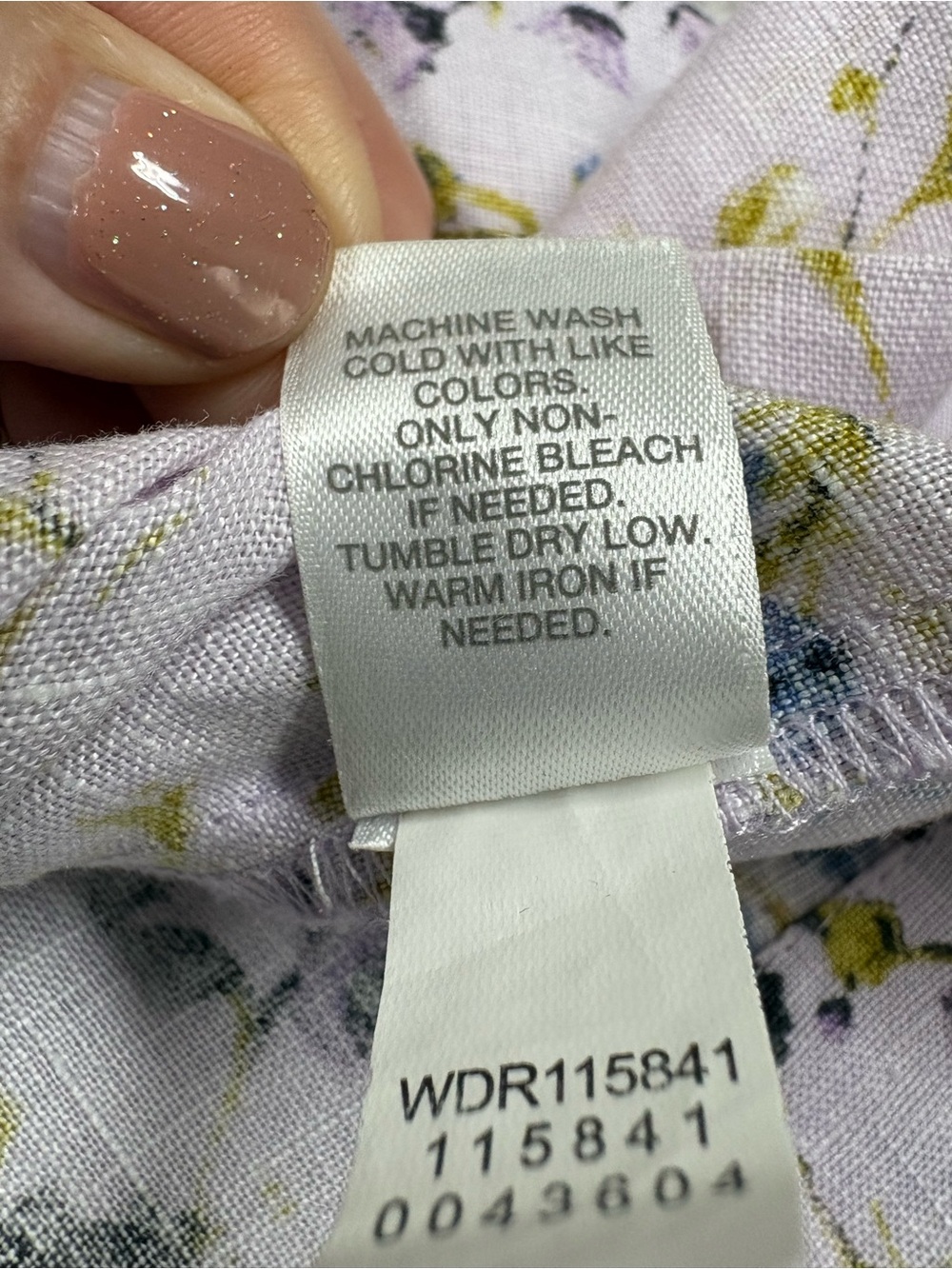 J. Jill Womens Love Linen Sleeveless Floral Jumper Dress Size S Lavender Summer - Picture 10 of 11